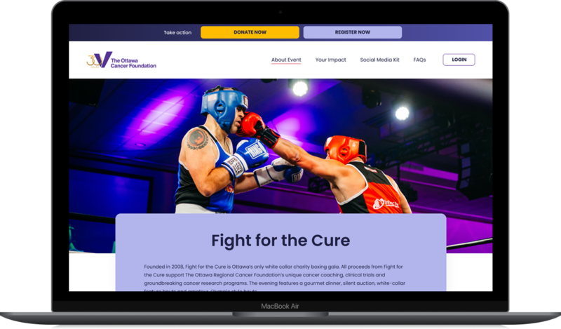 Fight for the cure site designed by Justine Pitcher